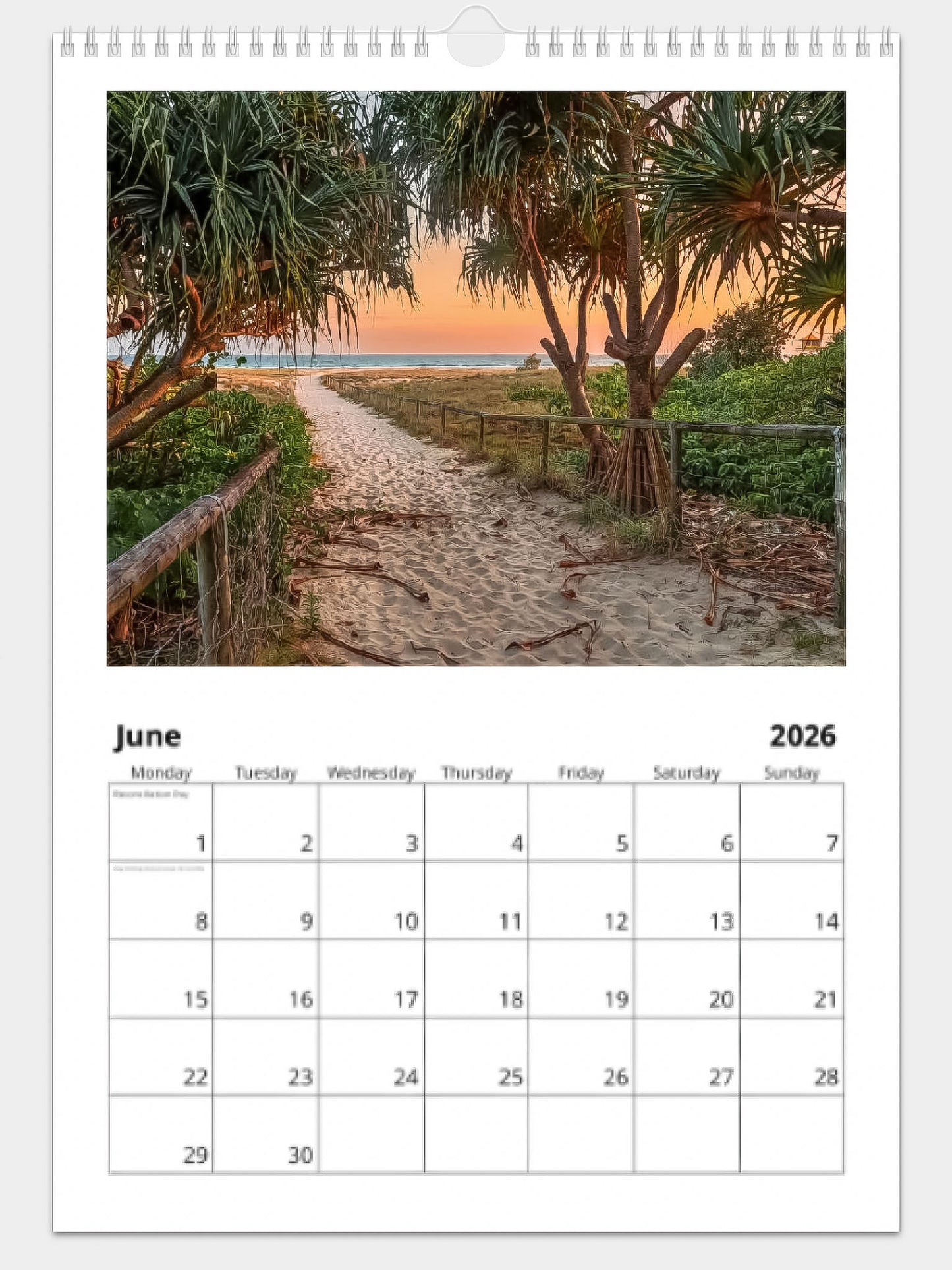 GOLD COAST 2026 CALENDAR